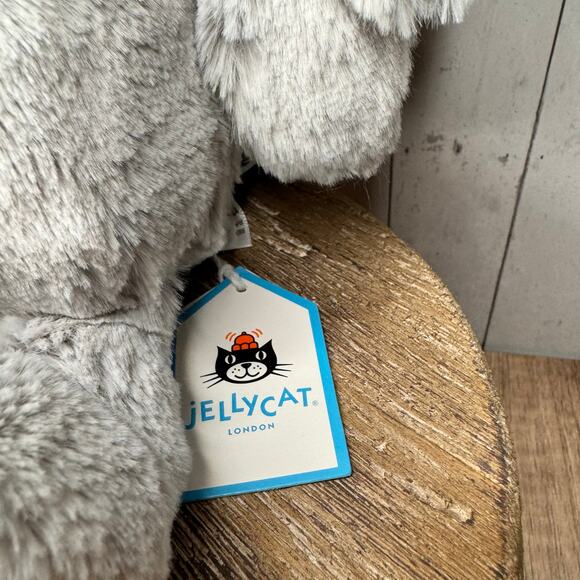 Jellycat Grey Bunny Bloom FAST SHIP NEW Jellycat Bashful Silver Bunny Bloom - Picture 6 of 9